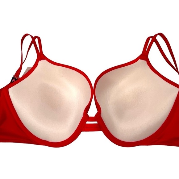 VICTORIA’S SECRET Very Sexy Push-up Double straps Rhinestones Pink 38DD/38E - Picture 9 of 16